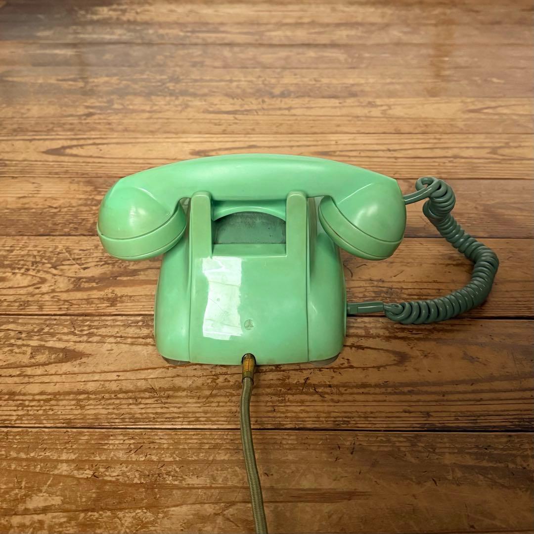 昭和 電話 黒電話 4号 レトロ 電電公社 わかくさ ビンテージ アンティーク