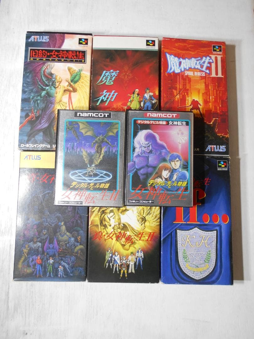 ノ*ス様 アトラス　女神転生シリーズ　８本セット　FC SFC