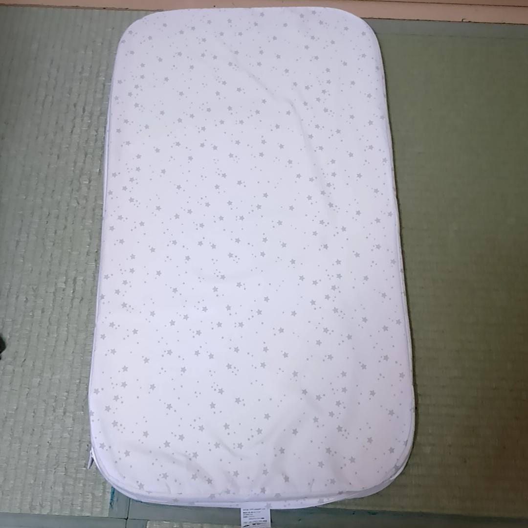 HZDMJ 折りたたみ　ベビーベッド　添い寝　グレー　取扱説明書・収納袋付属