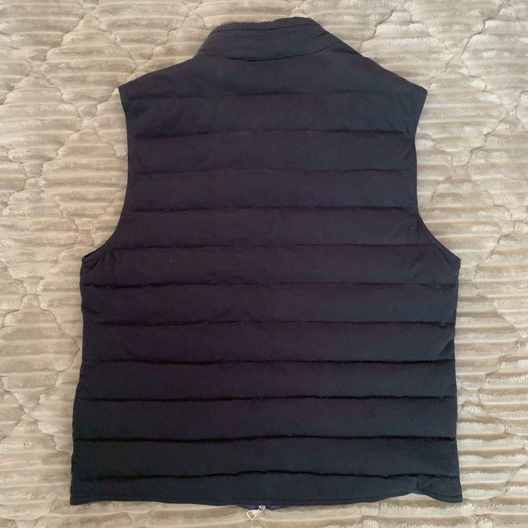 極美品 モンクレール ダウンベスト ジェラルド キルティング ロゴワッペン