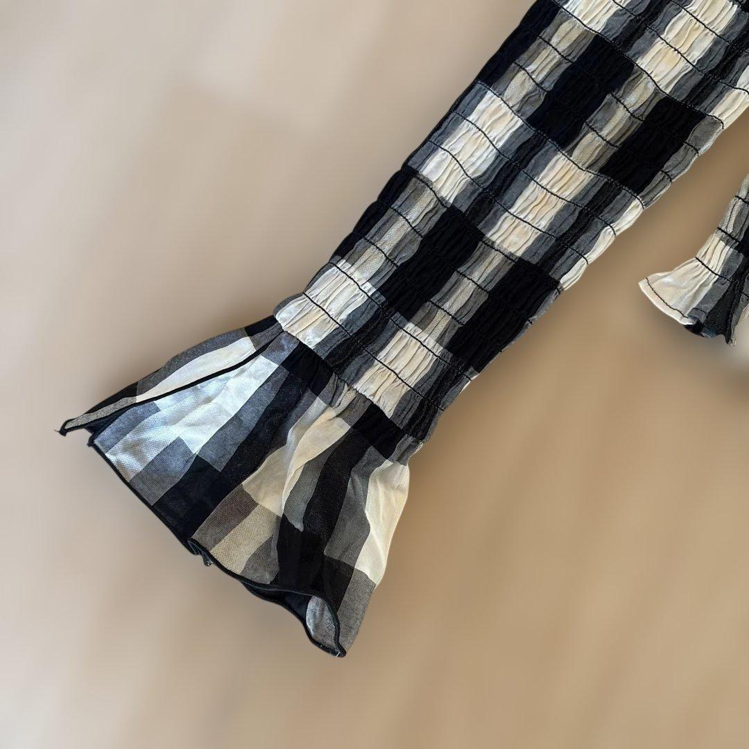 clane クラネ　SHIRRING DESING BLOUSE