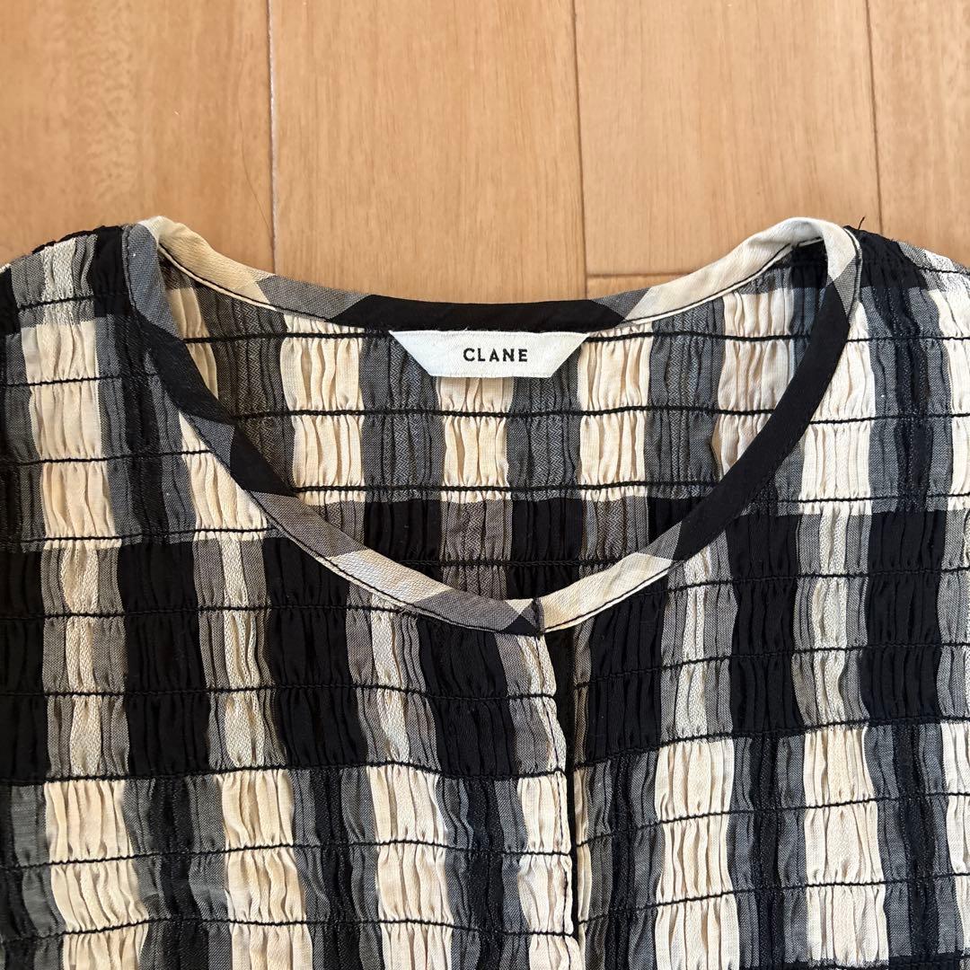 clane クラネ　SHIRRING DESING BLOUSE