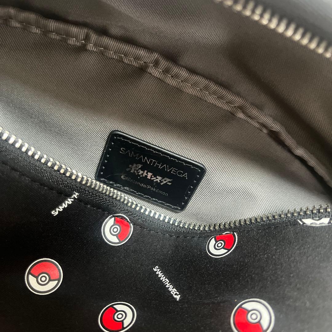 美品　サマンサベガ　ポケモン　ウェストポーチ　黒　モンスターボール柄