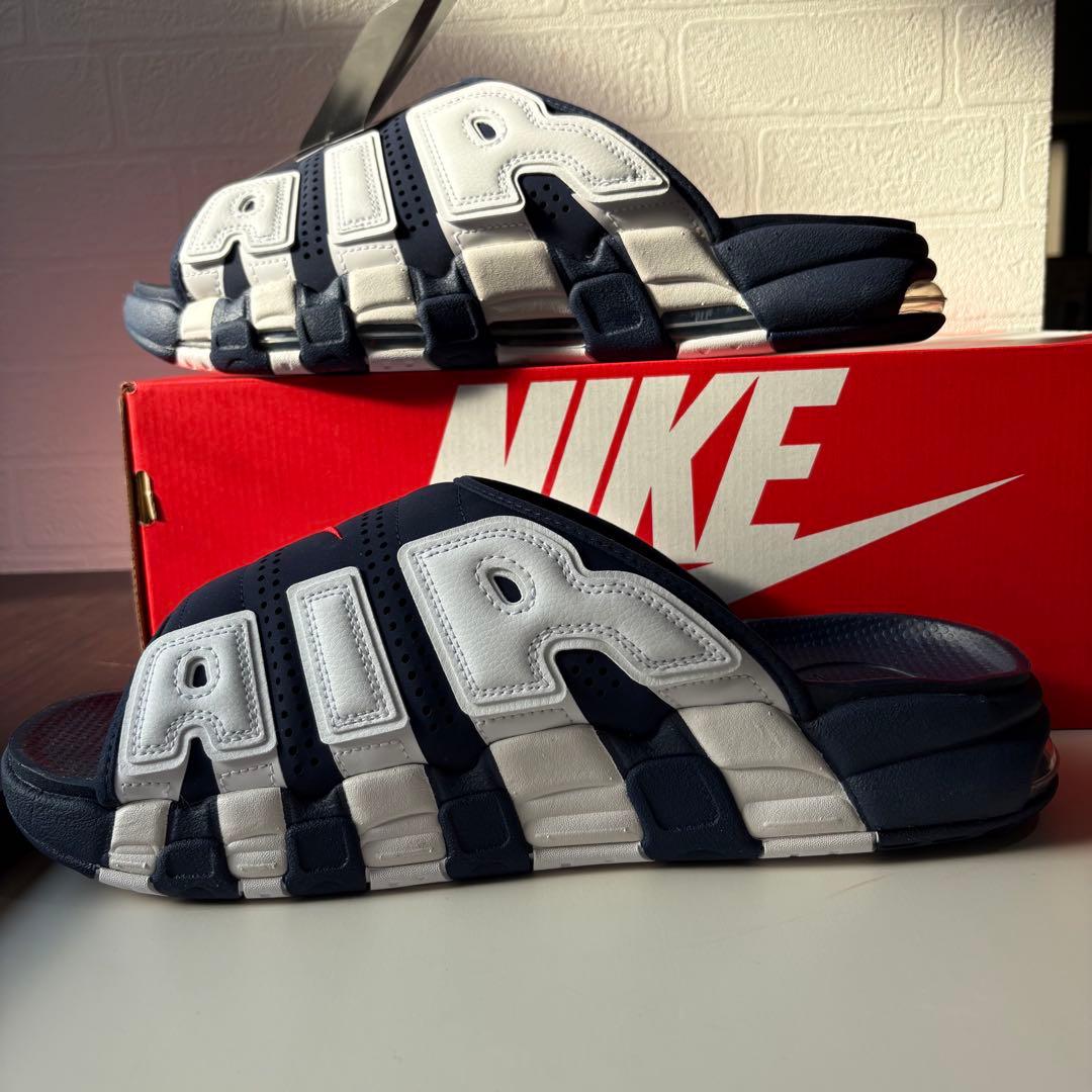 新品 ナイキエア モアアップテンポ ネイビー 32cm サンダル　モアテン