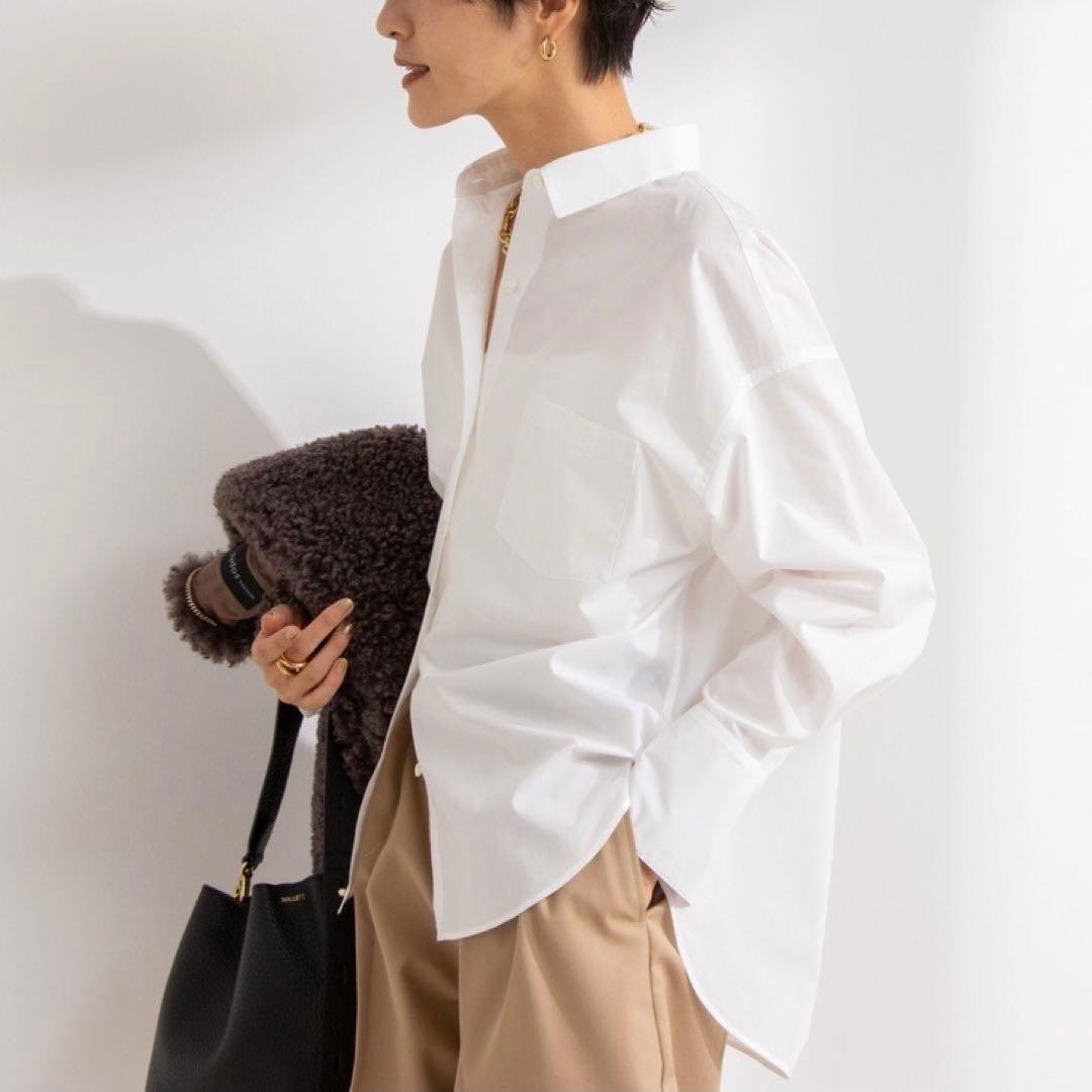 NOLLEY’S Sophi 25SS タイプライター2WAYシャツ ホワイト