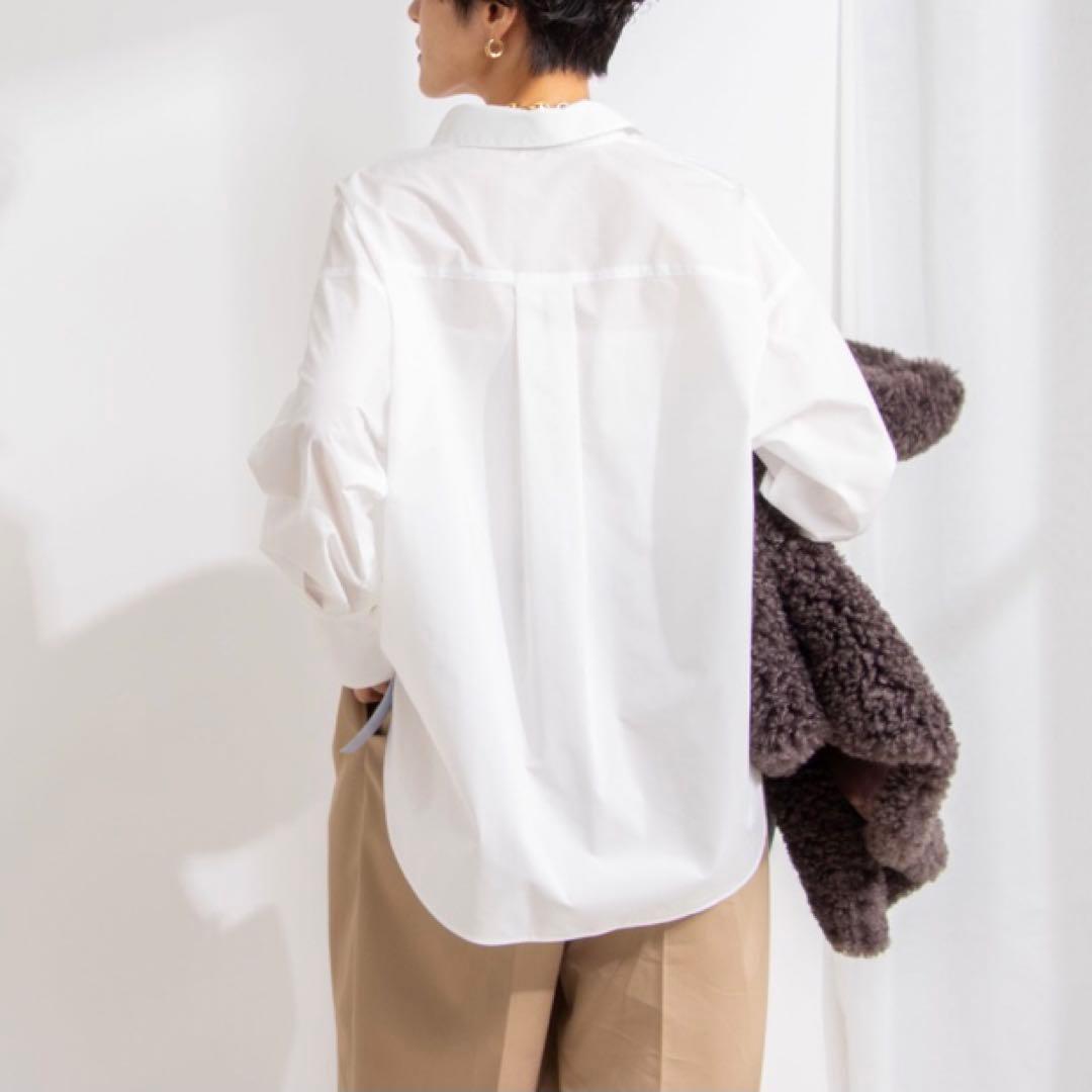 NOLLEY’S Sophi 25SS タイプライター2WAYシャツ ホワイト