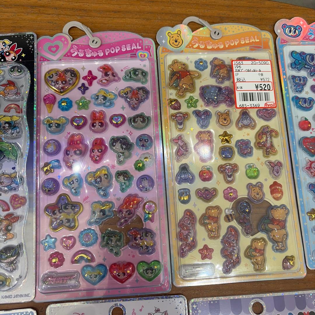 （正規品）うるちゅる　プチドロップシール ディズニートムジェリまとめ売り‪‪