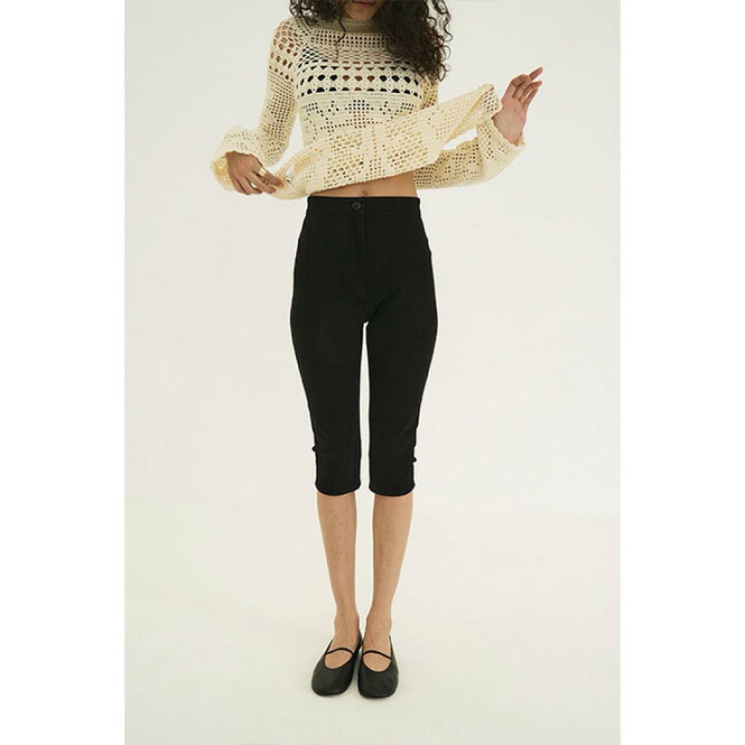 CLANE カプリパンツ　リブ