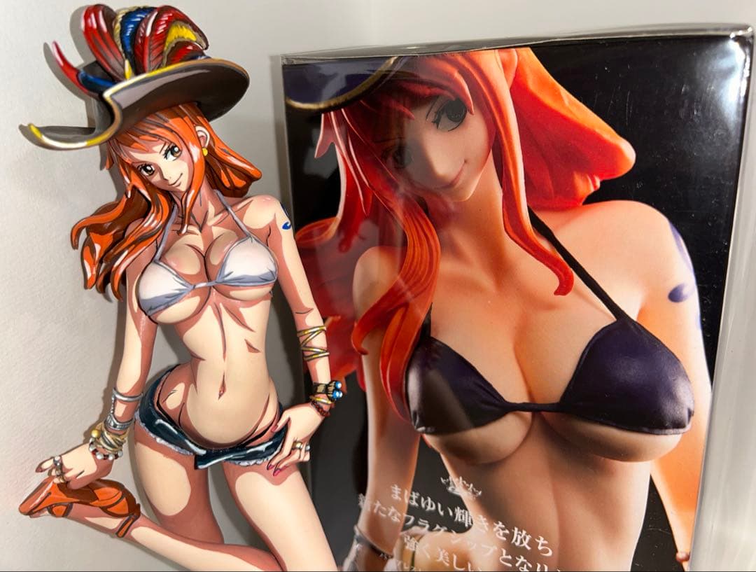 ワンピース ナミ リペイント＆フラッグダイヤモンドシップ　ナミ　合計2体セット