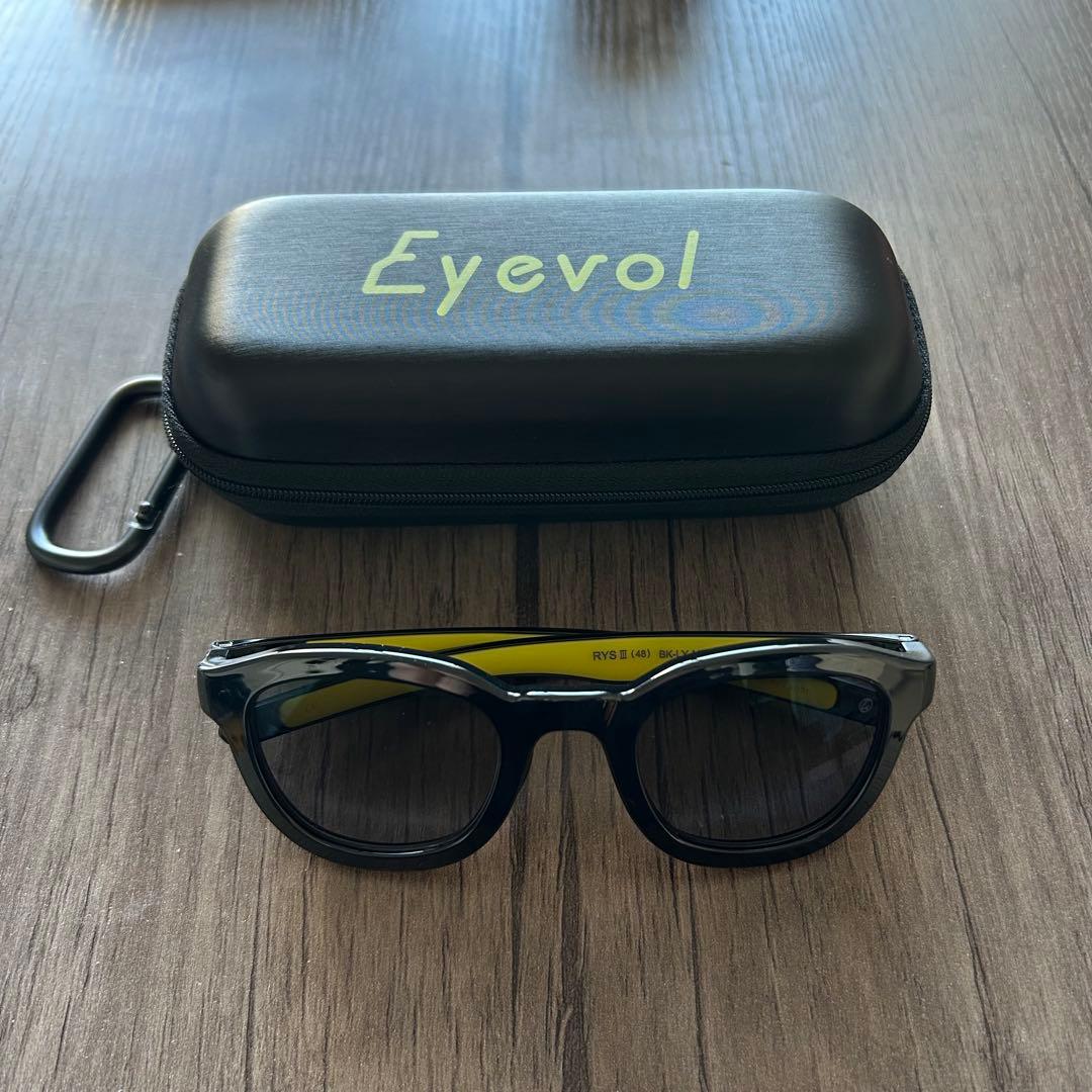 ば*ば様 Eyevol RY'S III サングラス ブラック/イエロー ケース
