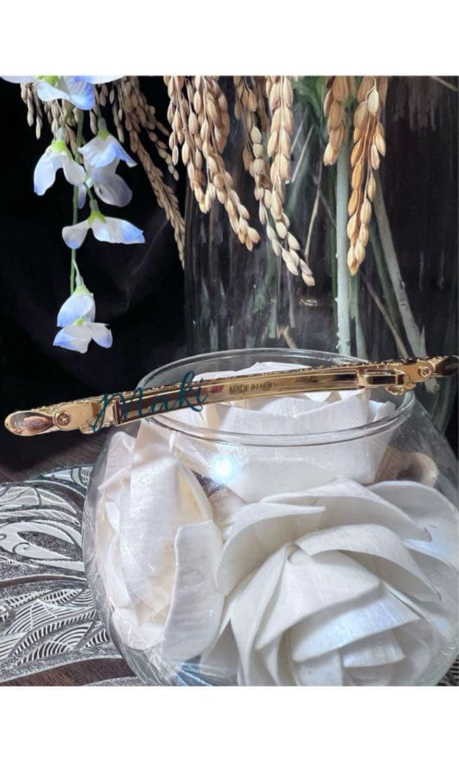 ご成約　LVゴールド総モノグラム(ナノグラム)バレッタ