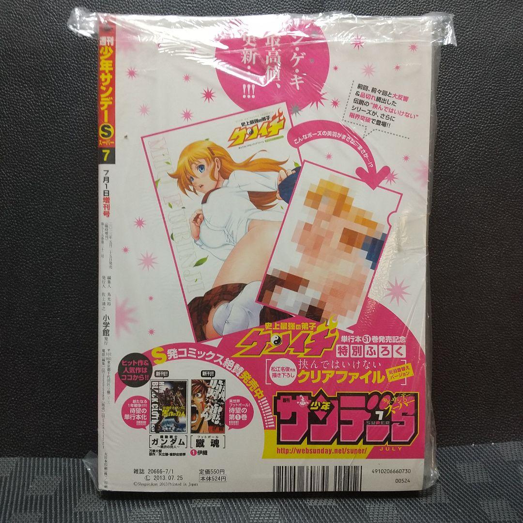 少年サンデーS 2013年7月号※史上最強の弟子ケンイチ※の美羽クリアファイル