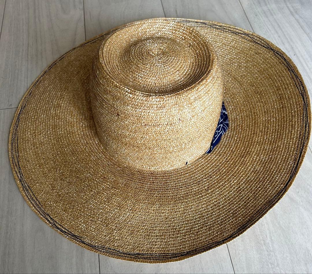 ponga様用【新品未使用】LolaHatsバンダナ付き麦わら帽子