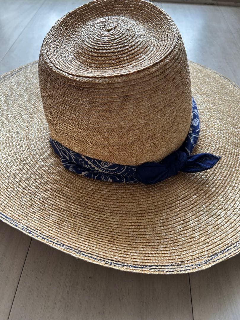 ponga様用【新品未使用】LolaHatsバンダナ付き麦わら帽子