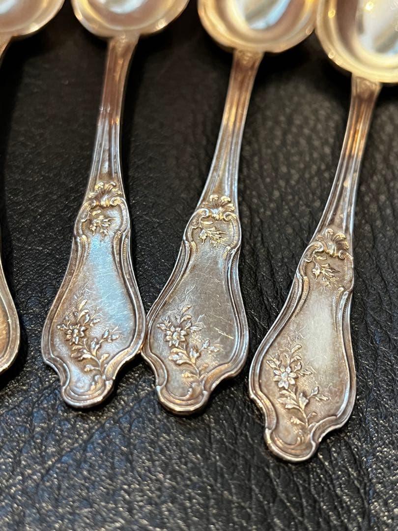 フランス　純銀950製　スプーン　セット　アンティーク　アフタヌーンティー