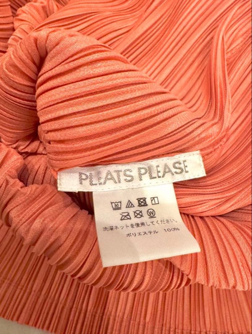 PLEATS PLEASE チュニック　サーモンピンク