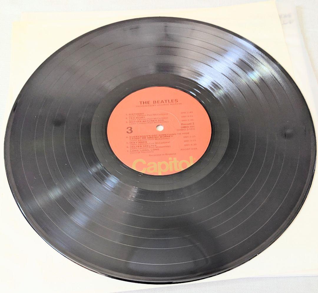 【豪華付属品完備】ビートルズ ホワイトアルバム US盤 LPレコード 2枚組