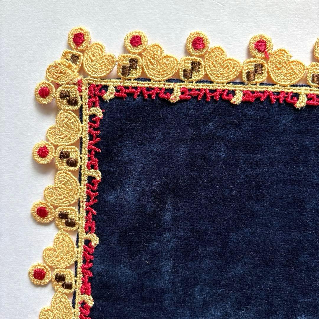 近沢レース　ユーハイム　ハンカチ　ネイビー　クッキー　コラボ