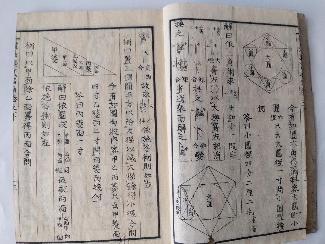 『 算法点鼠指南 上中下全3冊 』大原金杉門人編 書林 天保6年 再刻 です。