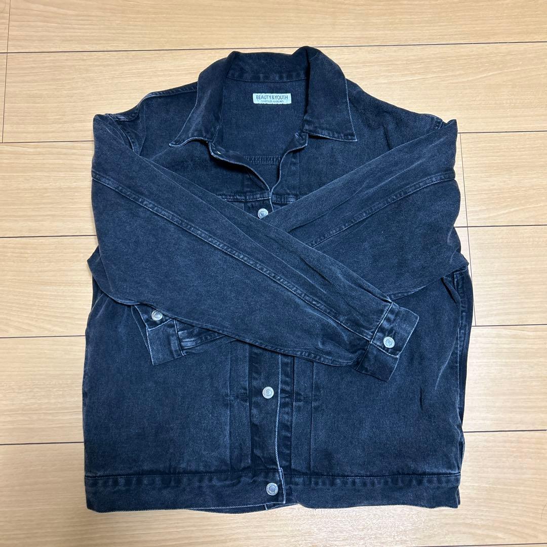 BEAUTY&YOUTH ブラック デニムジャケット