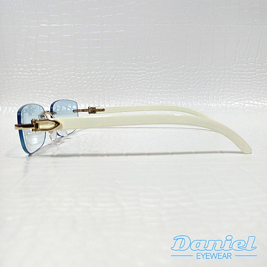 リムレス■ライトブルー■グラデーション■サングラス■Y2K■未使用品■⑮