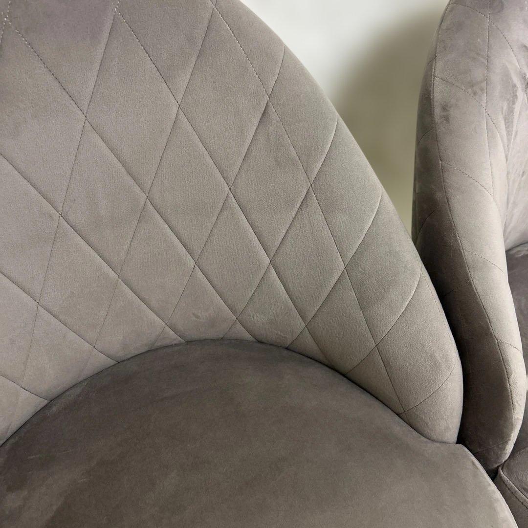 【美品】2個セット　LOWYA ローソファ　座椅子　コンパクト　ベルベット調