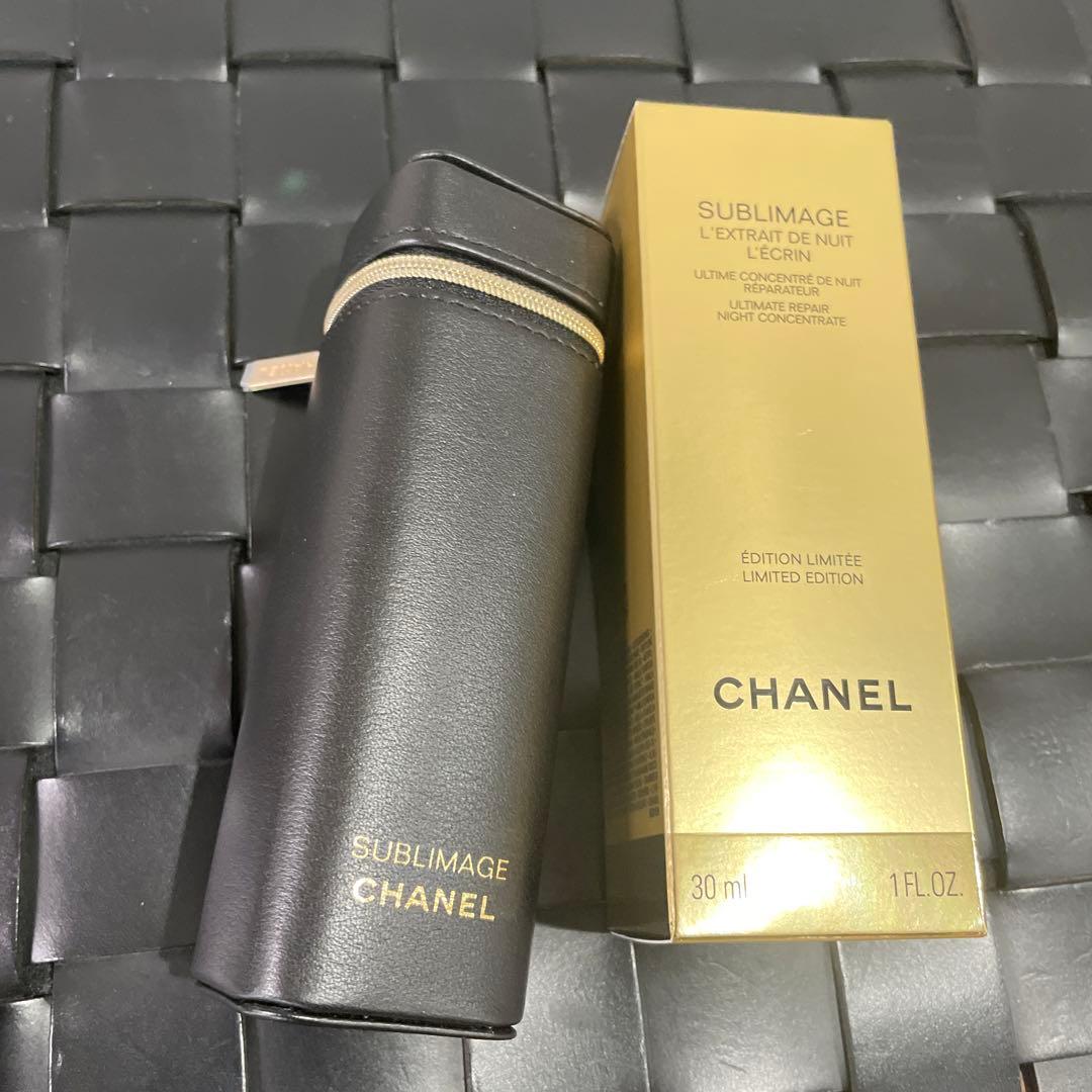 ✨CHANEL サブリマージュ夜用美容液レザーポーチ新品未使用✨小物入れケース✨