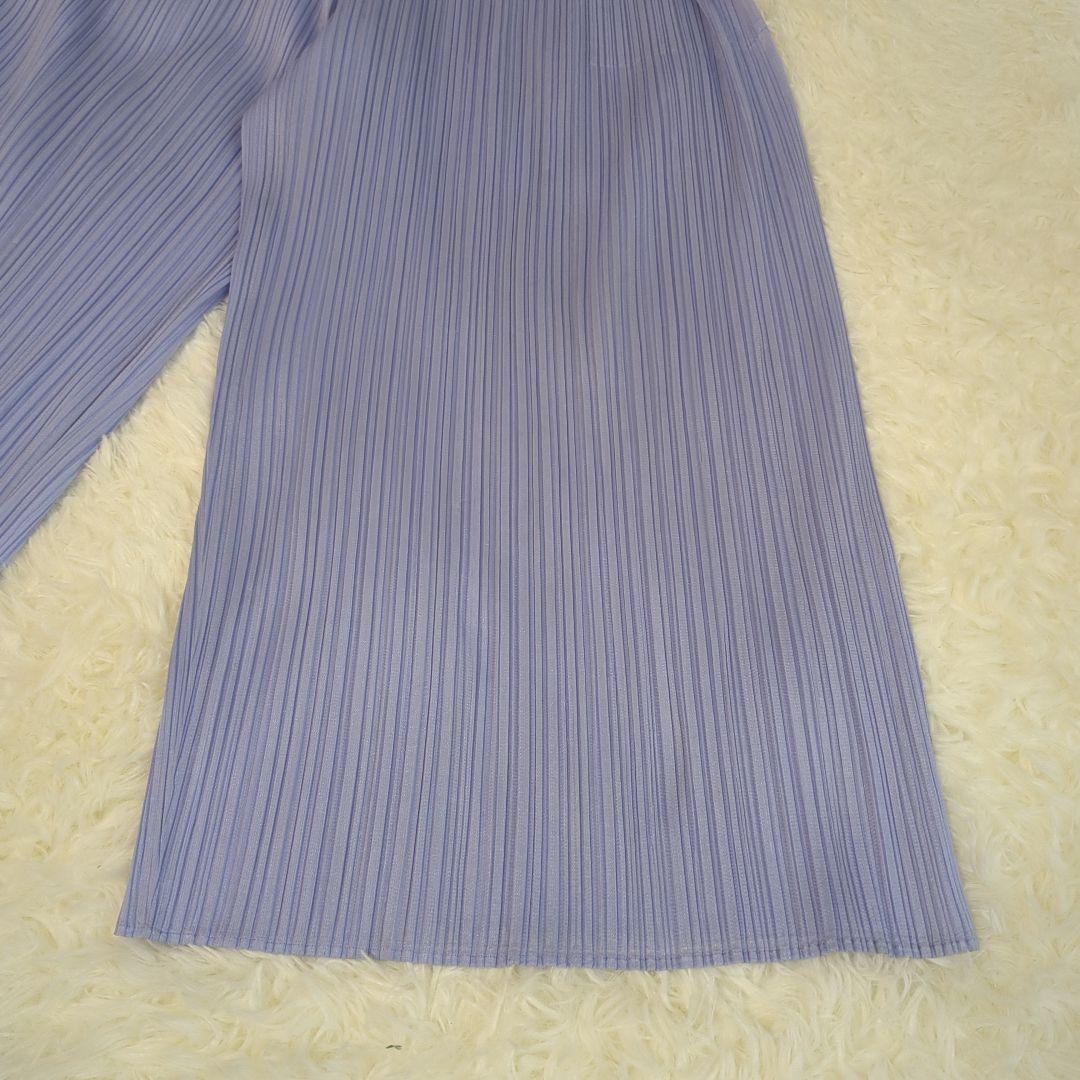 PLEATS PLEASE　ガウチョパンツ　ワイドパンツ　サイズ2　パープル