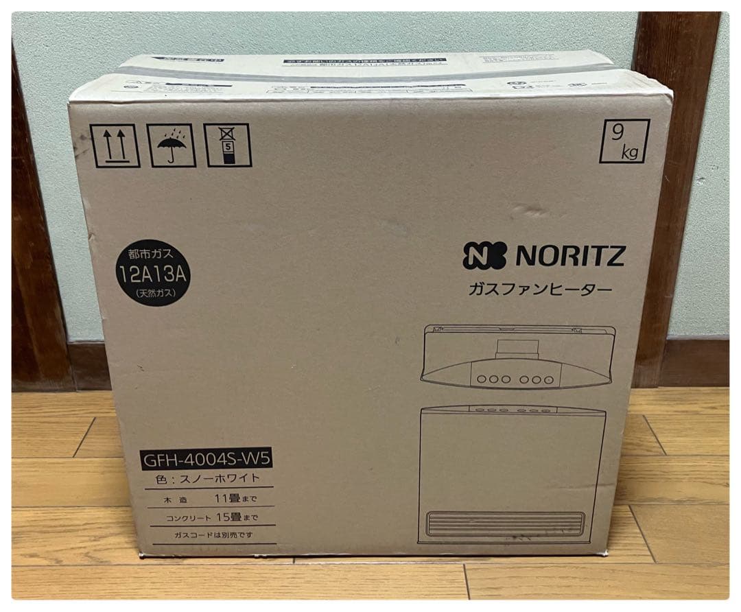 未使用 ノーリツ ガスファンヒーター GFH-4004S-W5 都市ガス