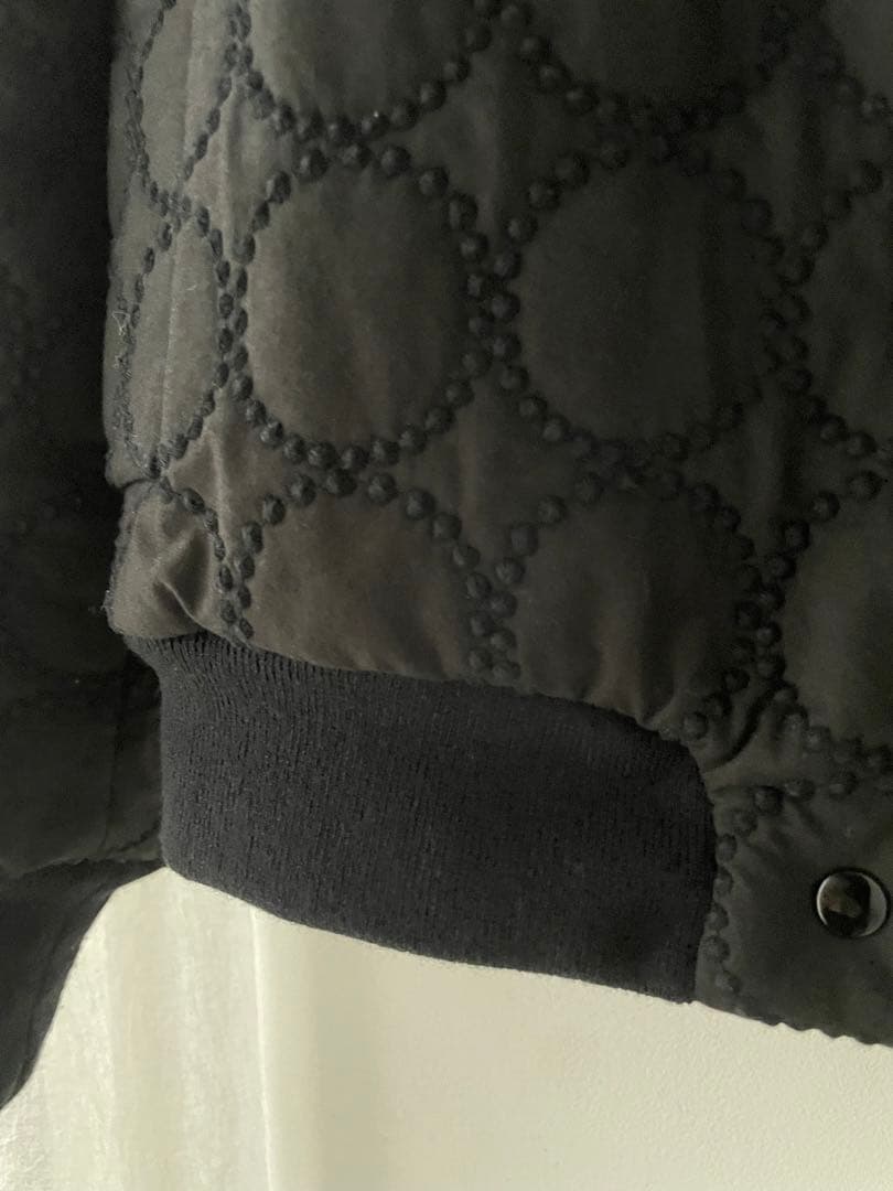 mina perhonen タンバリン中綿ブルゾンネイビー