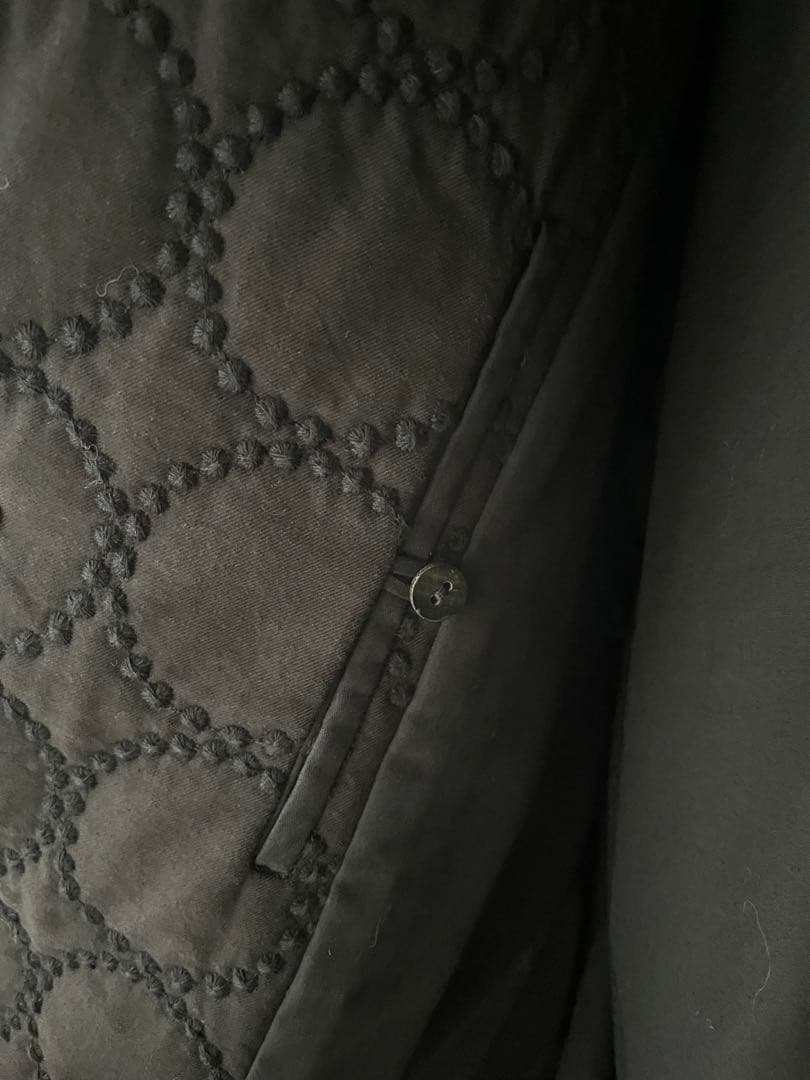 mina perhonen タンバリン中綿ブルゾンネイビー