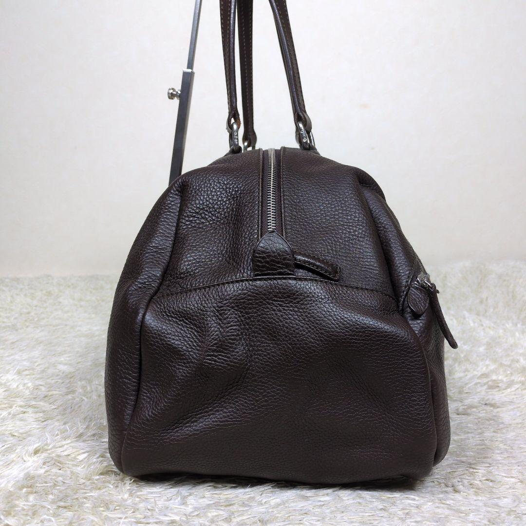 ダニエルアンドボブ ボストンバッグ 大容量 レザー ダークブラウン