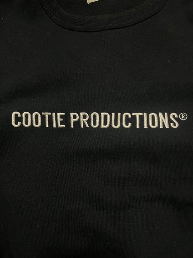 COOTIE PRODUCTIONS ブラック 刺繍スウェット