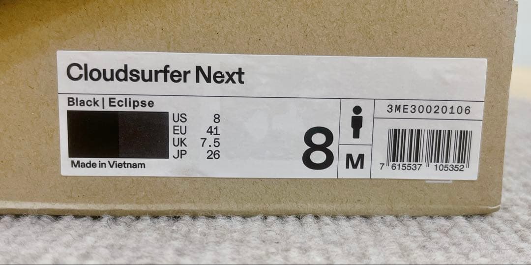 On ランニングシューズCloudsurfer next 26cm Black