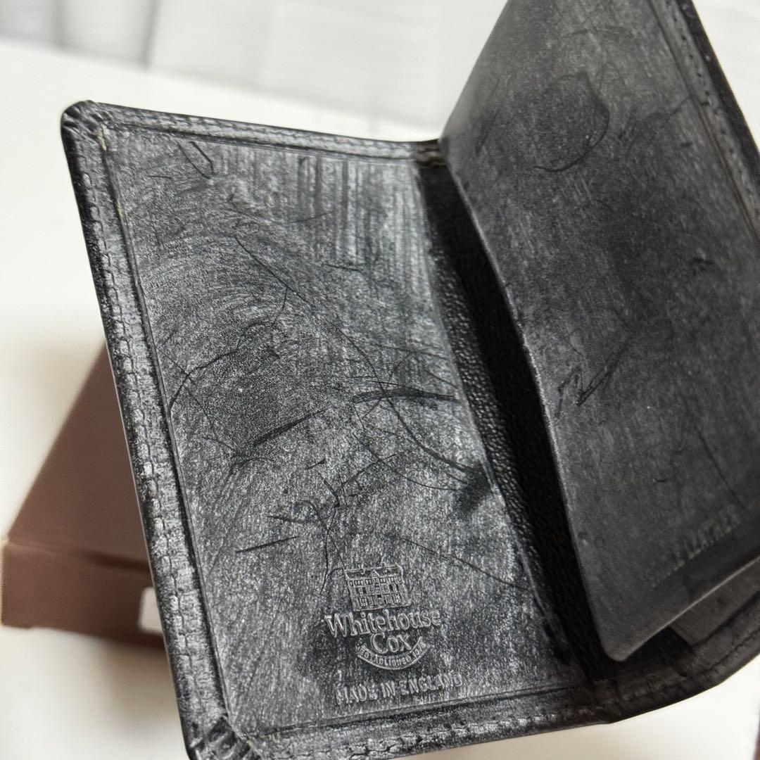 ⭐️未使用⭐️ホワイトハウスコックス　名刺入れ　ブライドルレザー　ブラック