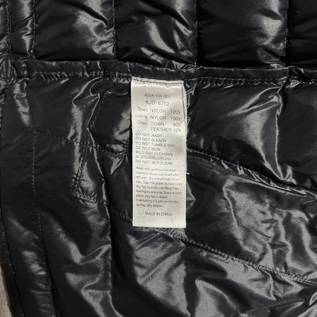 DANTON ブラック ダウンベスト 38