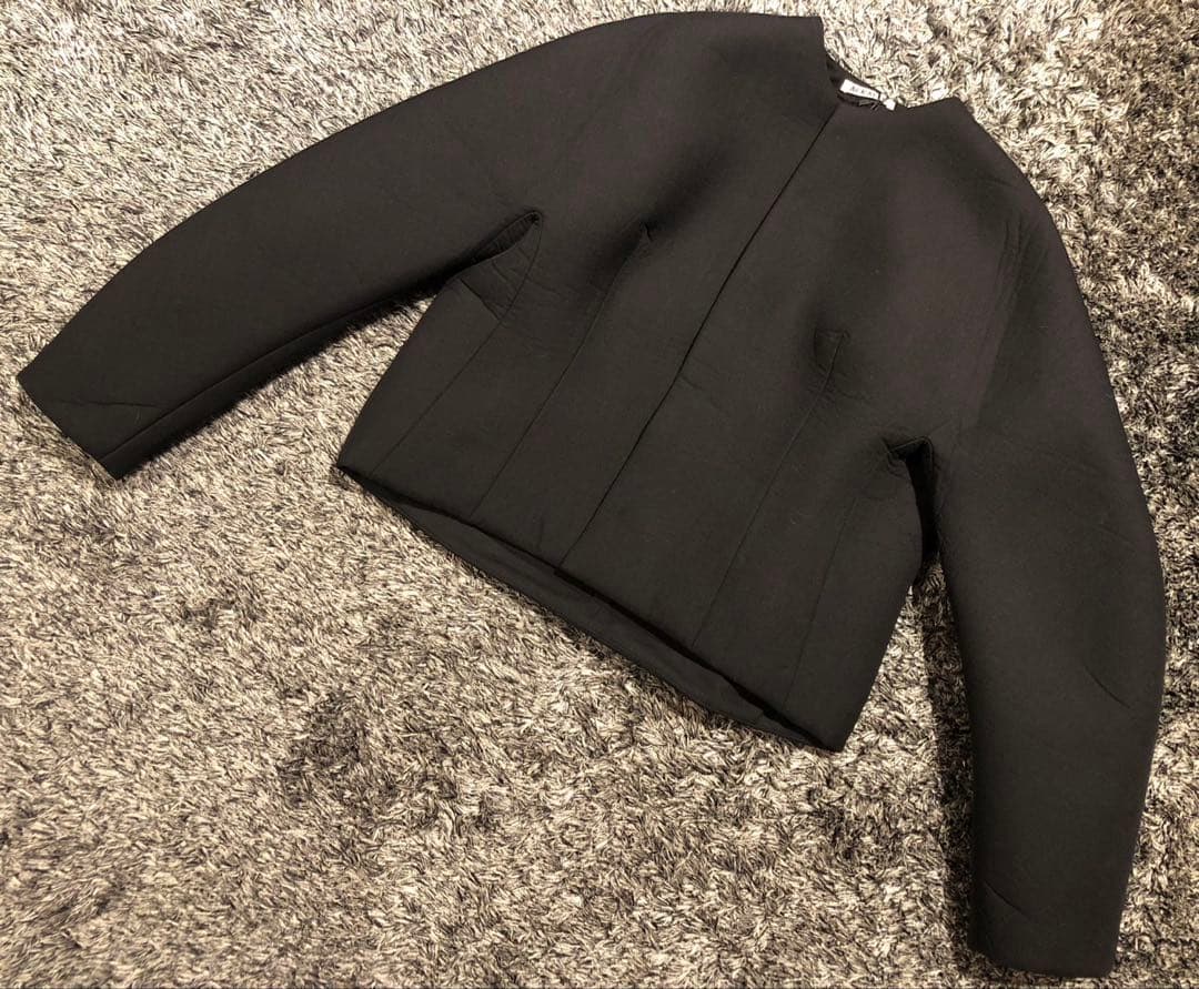 【新品未使用タグ付】AURALEE オーラリー スポンジ ブルゾン ブラック