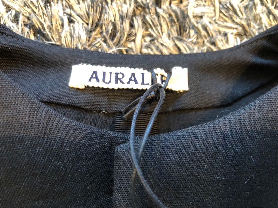 【新品未使用タグ付】AURALEE オーラリー スポンジ ブルゾン ブラック