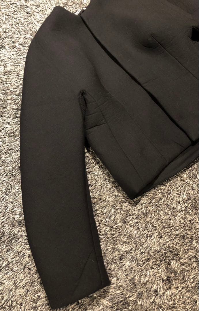 【新品未使用タグ付】AURALEE オーラリー スポンジ ブルゾン ブラック