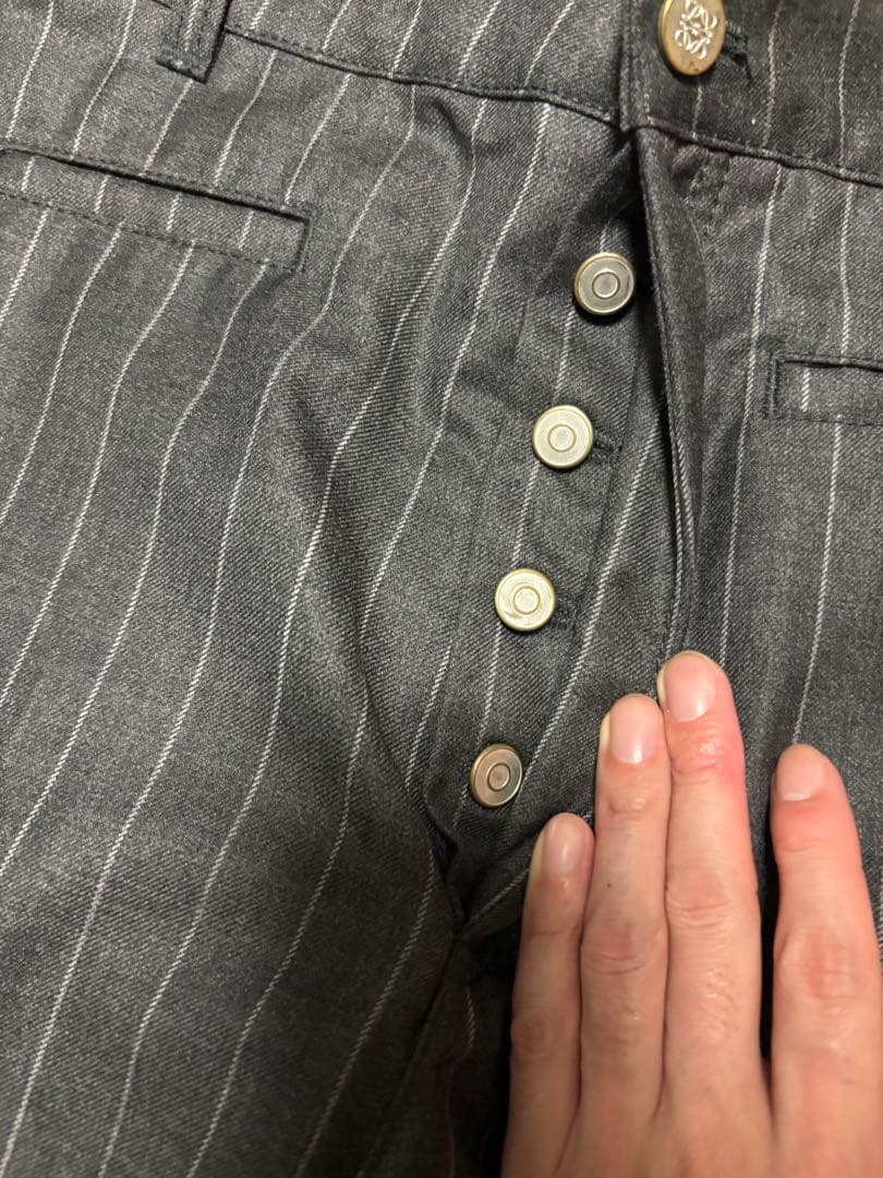 た*う様 LOEWE ストライプスラックス フィッシャーマンパンツ　ストレートシ