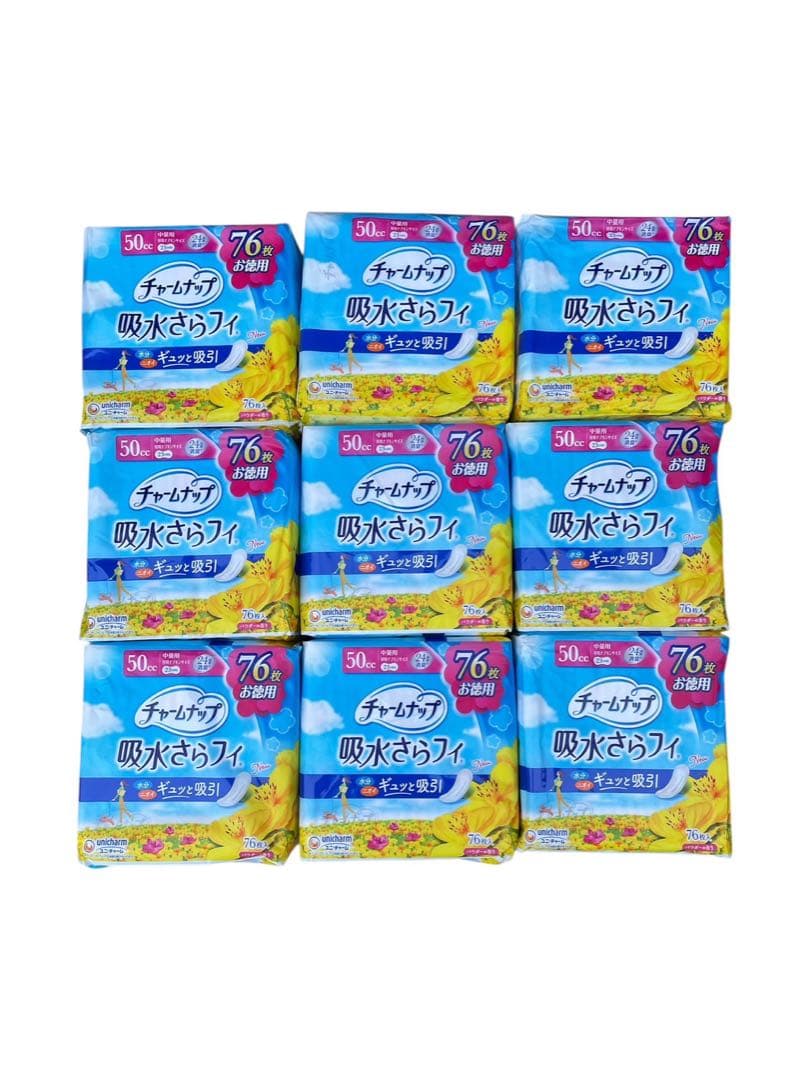 チャームナップ 吸水さらフィ 76枚入り 9パック