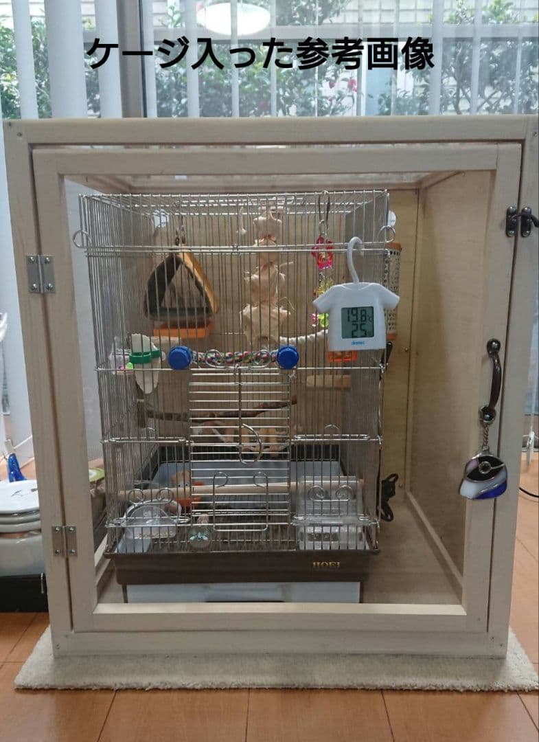 鳥ケージ HOEI35ケージ　アクリル＆木製ケース