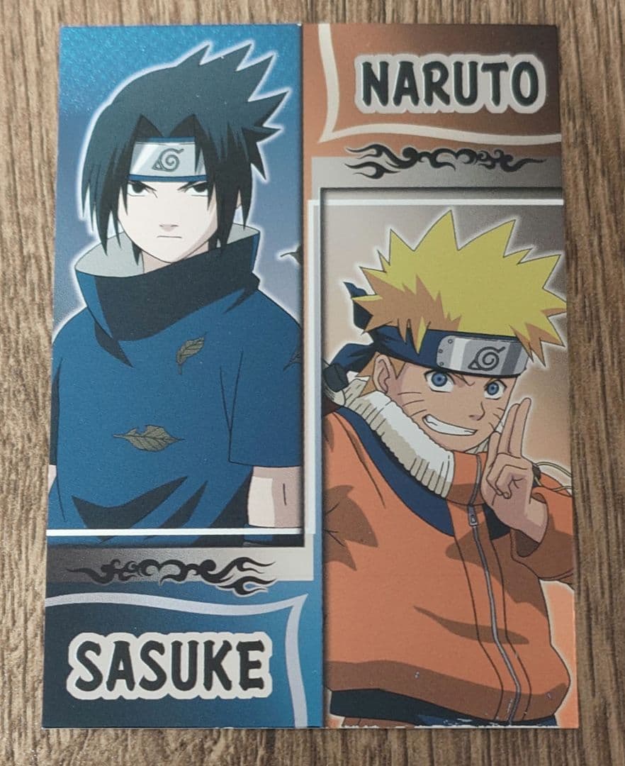 NARUTO ナルト エッチングカード ナルト＆サスケ 希少