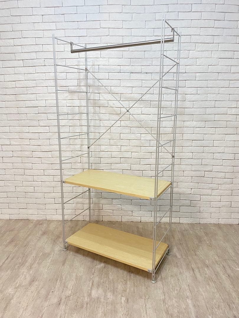 【東京都内23区配送無料】無印良品　ステンレスユニットシェルフ　ワードローブ