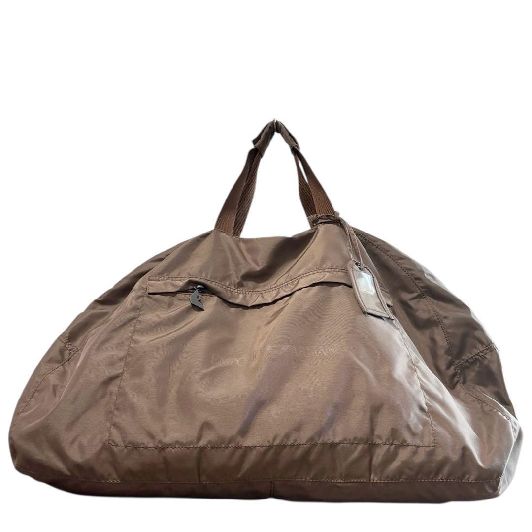 美品◎エンポリオアルマーニ 2way 斜めがけ可 ボストンバッグ ショルダー付