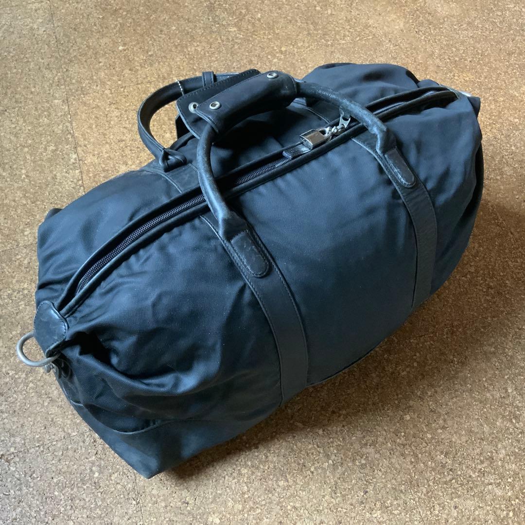 期間限定お値下げ中　COACH ボストンバック　ブラック　本革×ナイロン