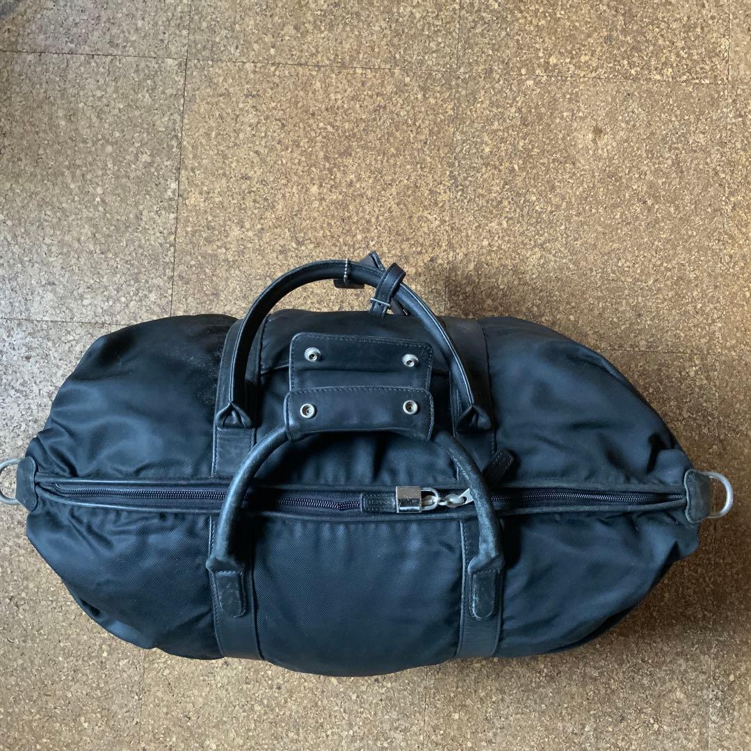 期間限定お値下げ中　COACH ボストンバック　ブラック　本革×ナイロン