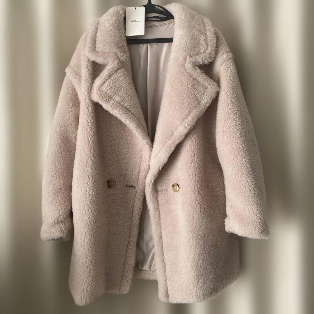 LiLiRenaテディコート　ベージュ　新品未使用