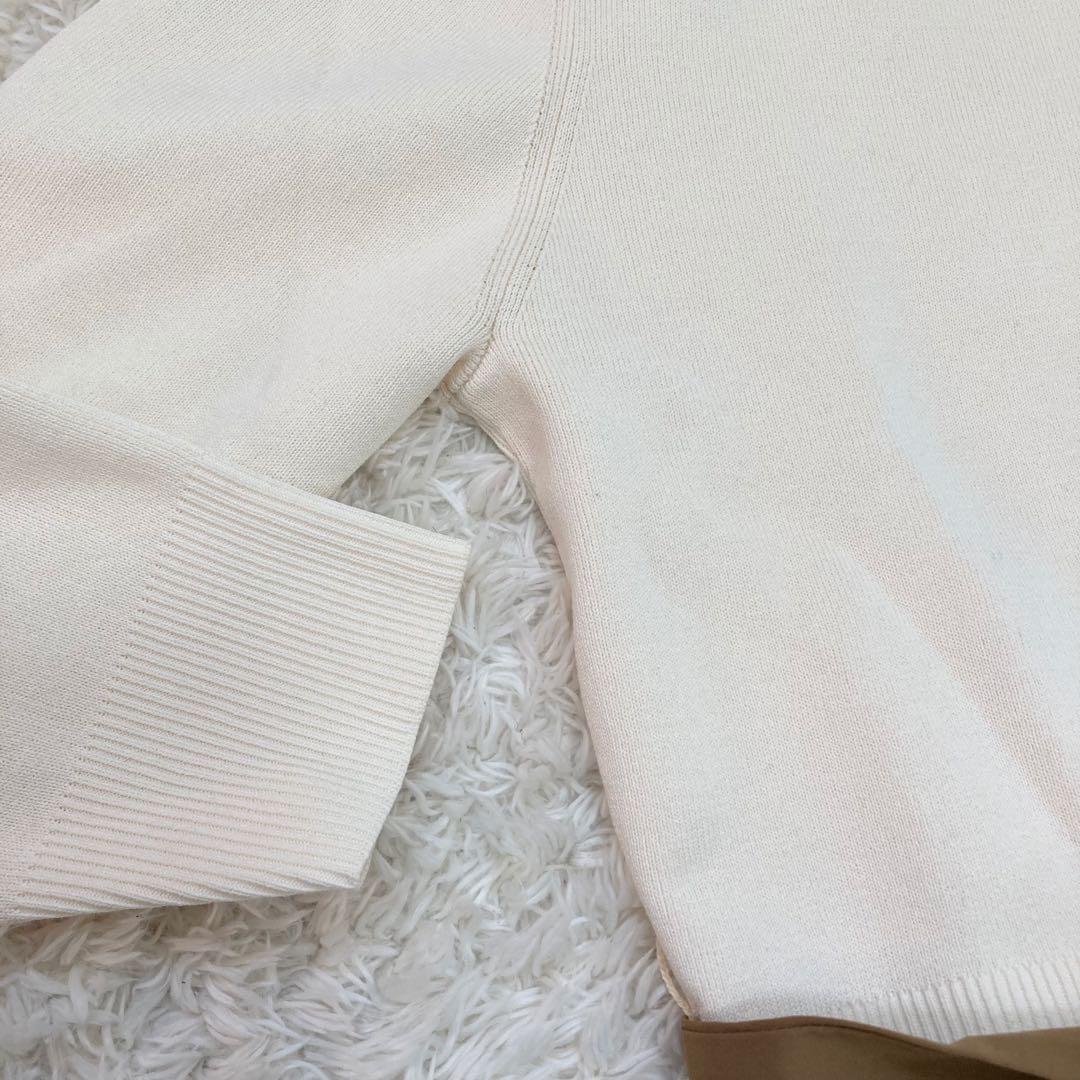 極美品✨ESTNATION ウエストリボンコンビニットワンピース