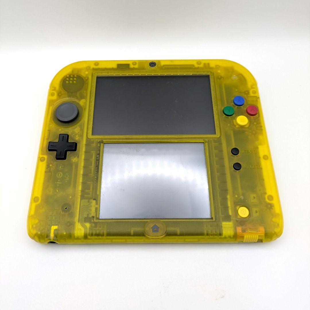 【動作品】ニンテンドー2DS 本体 ピカチュウ クリアイエロー